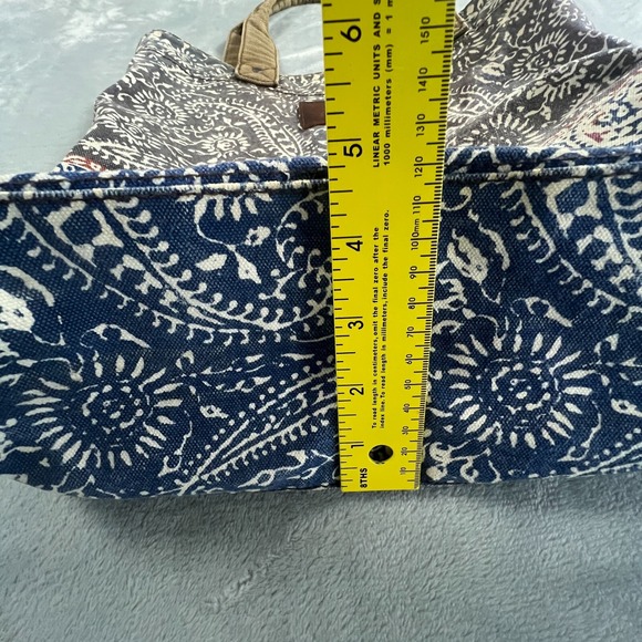 Abercrombie Fitch Y2K Tote Bag Womens Boho Canvas Casual Rustic Carry All Open - Picture 15 of 16